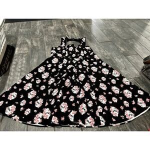 GENTLY USED TORRID FLORAL SKULL DRESS- SIZE 18